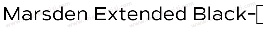 Marsden Extended Black字体转换